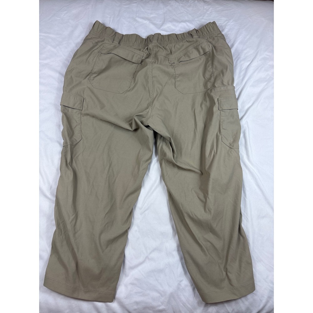 Duluth Trading Co Womens 18W Tan Khaki Cargo Pants Outdoor Utility Straight Leg - Picture 2 of 3